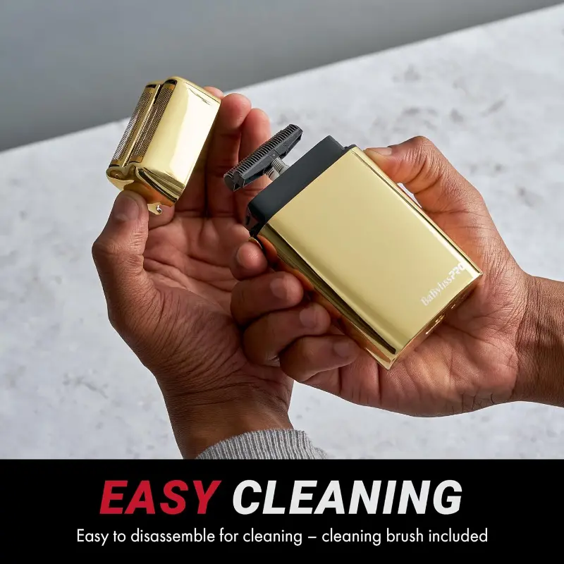 Cordless Metal Double Foil Shaver - FXFS2G by BaBylissPRO for Men - 1 Pc Shaver